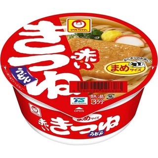 마루짱 빨간 콩 키츠네 우동 일본 컵라면 41g 12개 미니 사이즈