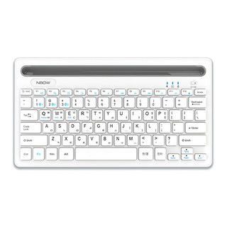 엔보우 N패드 프로 블루투스 3채널 무선 텐키리스 키보드, 화이트, NPADPRO