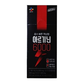 Cj 전립소 아르기닌 6000(16.5ml x 15포)소비기한 임박, 15포, 1개, 247.5ml
