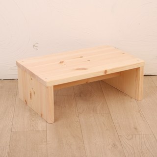 H형 소나무 원목 발받침대