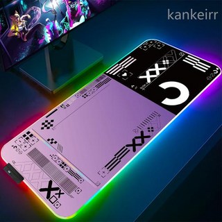 RGB 화이트 블랙 마우스 패드 Printstream 게임용 대형 Csgo 게이머 고무 매트 쿨 데스크 XXL, 19)CS06754