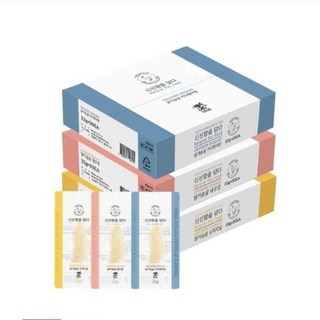 위위 고양이 간식 닭가슴살 22g, 가금류(닭가슴)+새우, 60개