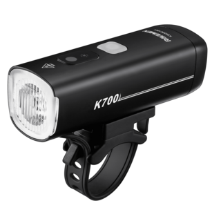 RAVEMEN K700 자전거 전조등 스마트 주간 라이딩 모드 2200mAh 700루멘, 블랙, 1개