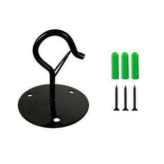 SK 천장 골이 걸이 원반 후크 3P, 3개, 검정