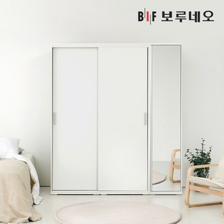 보루네오 캐빈 슬라이딩 옷장 1600 C세트, 그레이