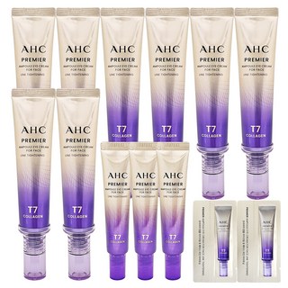 2025 최신상 AHC 아이크림 시즌13 프리미어 앰플 포 페이스 라인 타이트닝 40ml 8개+12ml 3개+체험분2매, AHC 아이크림 라인타이트닝 T7 시즌13 40ml 8, 1세트