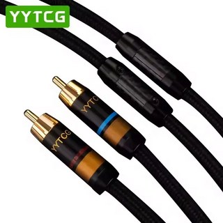 YYTCG 하이파이 RCA 케이블 HIFI 6N OFC RCA, 1.5M(1셋트), 1개