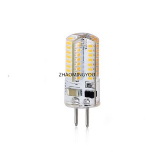 LED 옥수수 전구 샹들리에 3014SMD 64LED 봄빌라 램프 GY6.35 6W 9W 12W AC 12V 110V 220V 240V G4 LED, 웜 화이트, E14 64LED 220V, 1개
