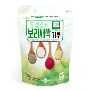 산마을 동결건조 유기농 보리새싹가루, 4개, 15g