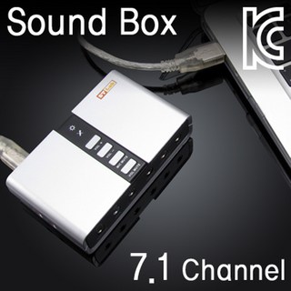 NETmate M-330 7.1채널 USB2.0 사운드 박스(S/PDIF 지원), 1개