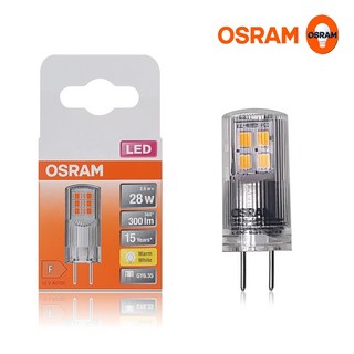 오스람 LED 핀할로겐전구 2.6W GY6.35 전구색(2700K) 1등급, 1개