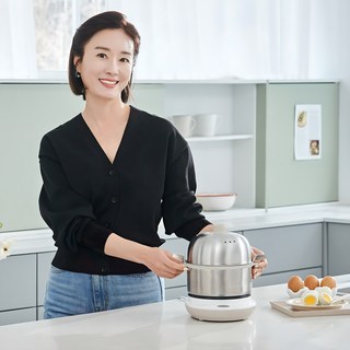 에버홈 오연수 디지털 2단찜기 매일찜 올스텐 계란찜기 스팀 전기찜기 EV-EC6000, 디지털 올스텐 2단찜기 EV-EC6000