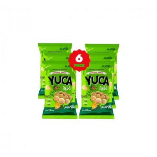 CASSAVA'S SNACK YUCA BALLS 과자 칩 유카 볼 카사바 고메 100% 자연산 저칼로리 저지방 건강 간식 언제든지 즐기세요 글루텐 무첨가 변형무첨가물 없음 짭짤, 할라피뇨 (6개 묶음), 1개