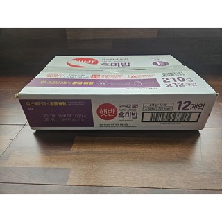 햇반 흑미밥, 210g, 12개
