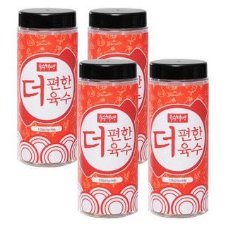 더편한 육수 멸치 다시마 홍합 바지락 야채 진한 국 탕 찌개 전골 동전 코인 한알 고체 만능 육수 3+1병, 1개