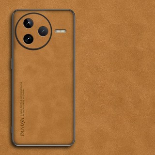 PU 가죽 충격 방지 하드 플라스틱 카메라 보호 커버 샤오미 레드미 K80 프로 케이스, 01 For Redmi K80, 02 Brown