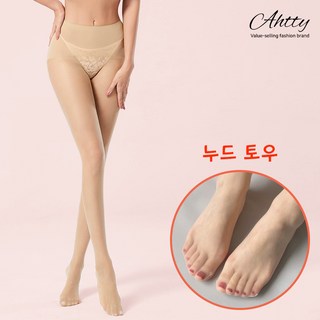 아띠Ahtty 360도 무봉제 초슬림 누드라인 투명 입체 발모양 0D 팬티 스타킹 4color