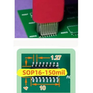 EEPROM 93CXX 25CXX 24CXX 용 프로브 라인 USB 프로그래머 TL866 RT809F RT809H CH341A QFN8 SOP8 MSOP8 TSSOP8 150/20, sop16 150mil cable, 1개