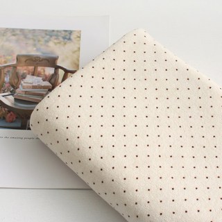 오가닉 순면 테리 타올 원단 도트 2color 택1, 내츄럴, 1개