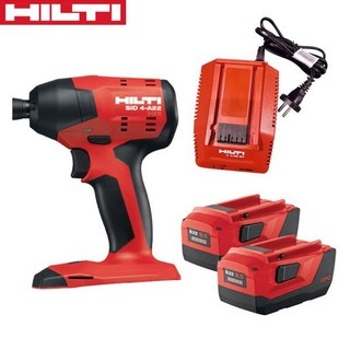 HILTI 힐티 22V 충전 임팩트 드라이버 SID 4A22 8.0세트(일반충전기1 배터리2), 1개