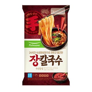풀무원 강원도식 장칼국수 (2인분) 439g, 1개
