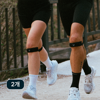 러닉스 슬개골 무릎보호대, 블랙, 2개