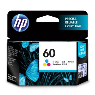 HP 60번 정품잉크 CC643WA, Color 삼원색(파랑, 빨강, 노랑), 1개