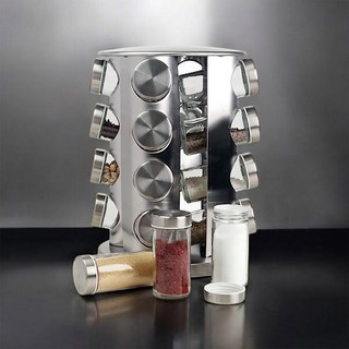 회전양념통 세트 내열유리 캠핑 양념병 조미료통, 16개, 100ml