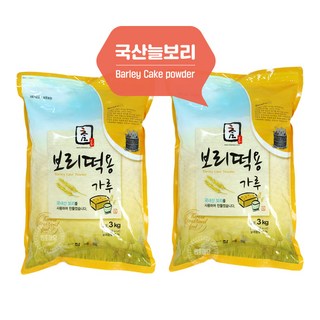 보리떡용가루 3kg (보리술빵 막걸리빵), 2개