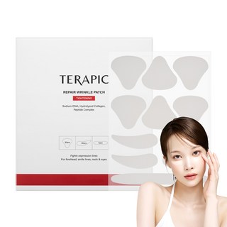 테라픽 리페어 링클패치 미간+팔자+이마+목 주름 패치, 1개, 55개입