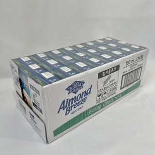블루 아몬드 브리즈 오리지날 아몬드유 두유 우유 190ml 24입 1세트, 24개, 0.19l