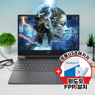 HP 2024 빅터스 15 라이젠5 지포스 RTX 4050, 15-fb2039AX, WIN11 Home, 32GB, 512GB, Mica silver