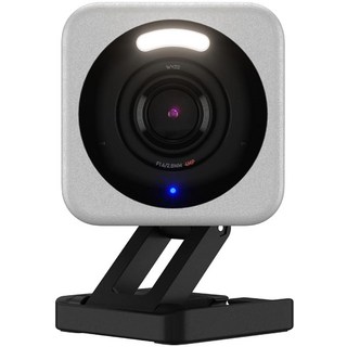 WYZE Cam v4 2.5K HD Wi-Fi 스마트 홈 보안 카메라 실내/실외 애완동물/아기 모니터 모션 활성화 스포트라이트/사이렌 컬러 나이트 비전 양방향 오디오, 회색, 1개