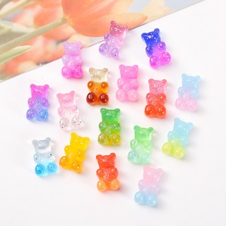 리리아트 유광 반짝 투톤 곰돌이 파츠