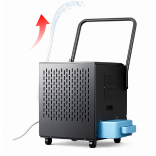 [디휴미]이동식 산업용 제습기 펌프내장 240L 360L 480L 대용량 지하실 공장 자연배수, 360L(압력펌프)