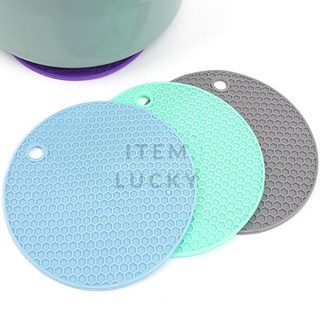 ITEM LUCKY 냄비받침 접시받침, 블루
