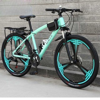 오프로드 속도 산악 자전거 성인 남성 자전거 성인 산악자전거 MTB, 레드 24인치 21단, 1개