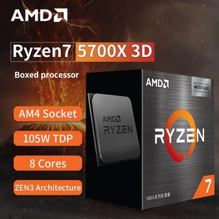 AMD Ryzen 7 박스-Ryzen 7 5000 시리즈 8 코어 4.1 GHz 소켓 AM4 스레드 CPU 프로세서 r7 5800x3d 신제품