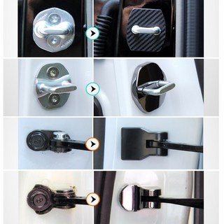 잇템 EV9 차량용 도어 스트라이커 체커 힌지 커버, 01. EV9 도어스트라이커, 02. 카본낱개 1P