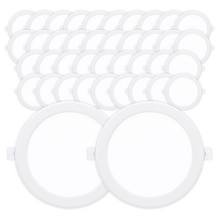 라인조명 LED 에코 6인치 다운라이트 (벌레유입방지/방습), 주광색(흰빛) 20W, 40개
