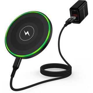 모토로라 엣지 G 스타일러스 5G 2024 파워 레이저 50 40 울트라 프로 플레이 15W 삼성 고속 충전 패드 스테이션 및 갤럭시 S24 S24+ S23 S22 S21 S2, Black