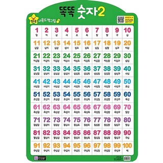 똑똑 숫자 2(벽보), 그린키즈, 1개