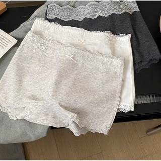 오웬가 여성 귀여운 고탄력 면스판 체리 레이스 사각팬티 3종세트