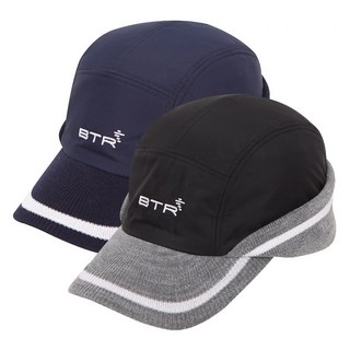 비티알 BTR 골프 남성 겨울 니트귀마개 캡모자 플라인(남) BQC8659M, BLACK, 1개