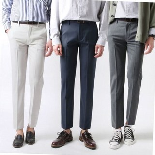 남성 사이드 밴드 10부 스판 슬랙스팬츠 ad691 남자여름바지 면바지 남자청바지