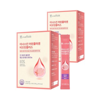 [서울대 위바이옴] 식약처 인정 국내 최대함량 3270mg 저분자 피쉬 어린 콜라겐펩타이드 이너스킨 어린콜라겐 + 비오틴, 150g, 2개