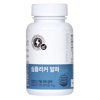심플리커 알파 필수 5대 성분 마카 아르기닌 아연 야관문 흑마늘, 120g, 1개