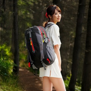 블루마운트 트레킹 등산 백팩 30L, 블랙