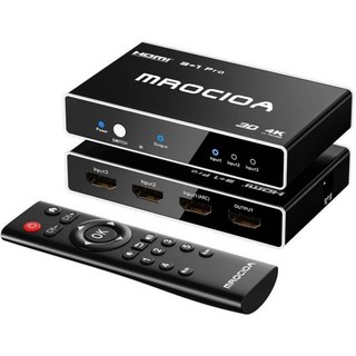 HDMI 2.1 스위치 3 in 1 출력 8k 60Hz 4K 120Hz/HDCP2.3/다기능 리모컨/iOS 앱 자동 켜기를 위한 스플리터/eARC/Allm/Vrr/CEC/HDR