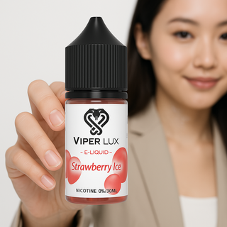 바이퍼럭스 무니코틴 액상 30ml 대용량 전자담배 액상 입호흡 폐호흡 겸용 발라리안 호환 강력 타격감, 딸기아이스, 1개 대표 이미지 - 전자담배 폐호흡 액상 추천